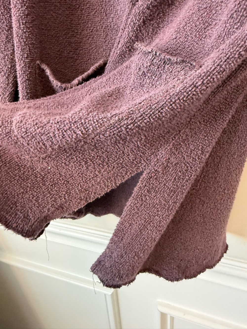 Spiritex Cowl-Neck Tunic Sweater in Dusty Plum size medium women’s loungewear - Picture 6 of 8